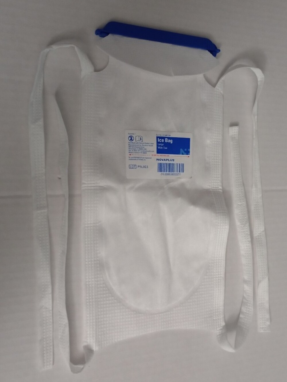 Novaplus Large Refillable Ice Bag With Ties Clamp Closure And Wide Mouth Opening